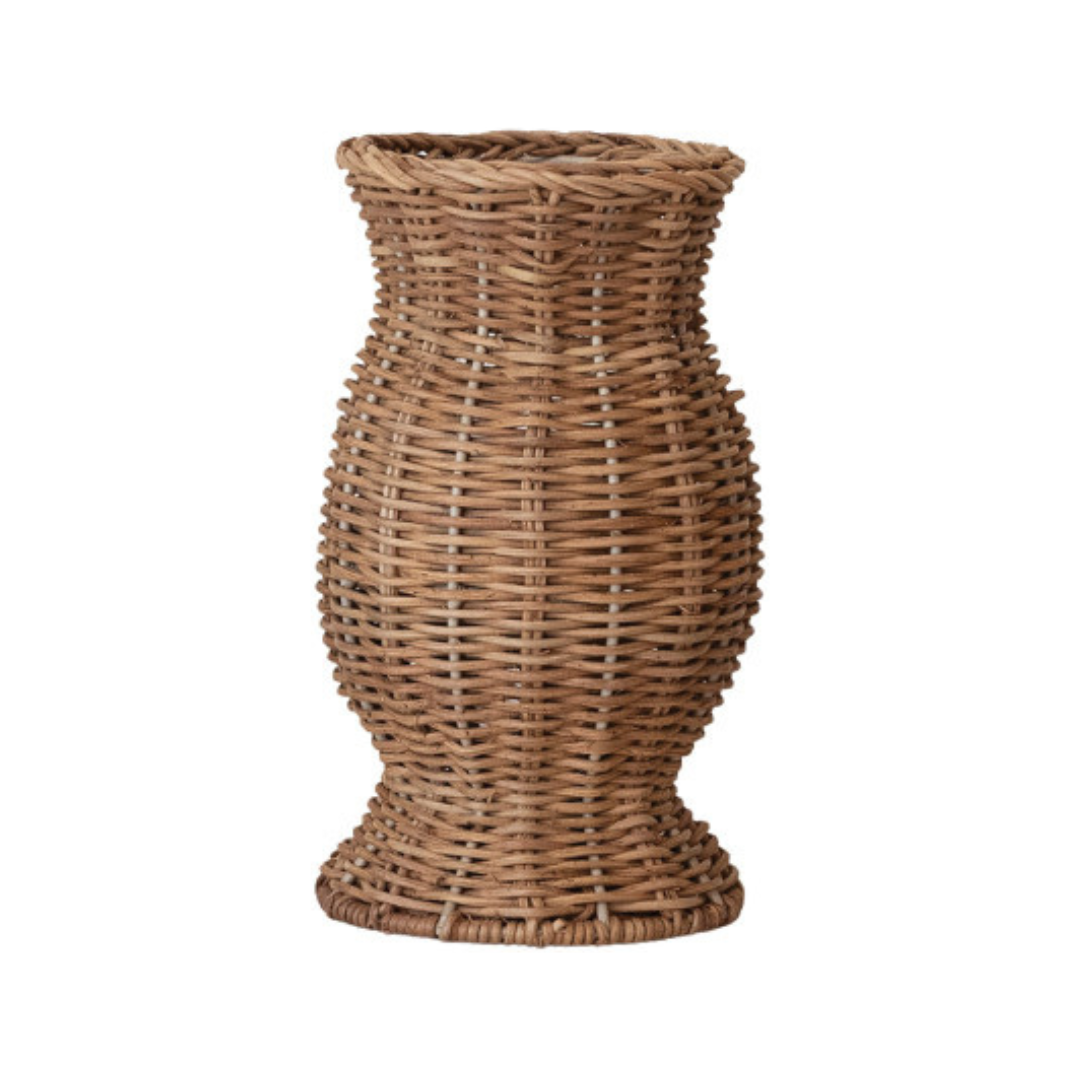 Hand-Woven Rattan Vase