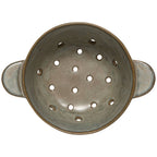 Gray Stoneware Fruit Bowl