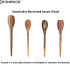 Ironwood Acacia Wood Long Spoon Utensil for Cooking, 14"