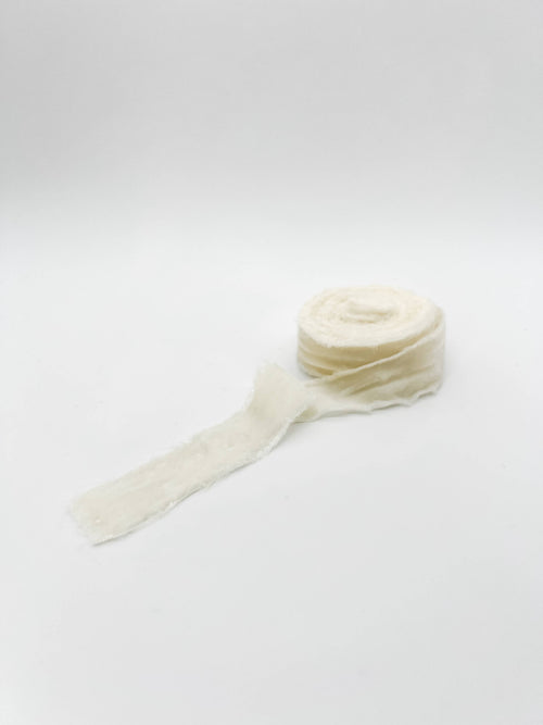 1.25" Raw Edge Velvet Ribbon