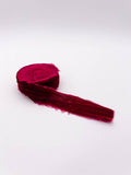 1.25" Raw Edge Velvet Ribbon