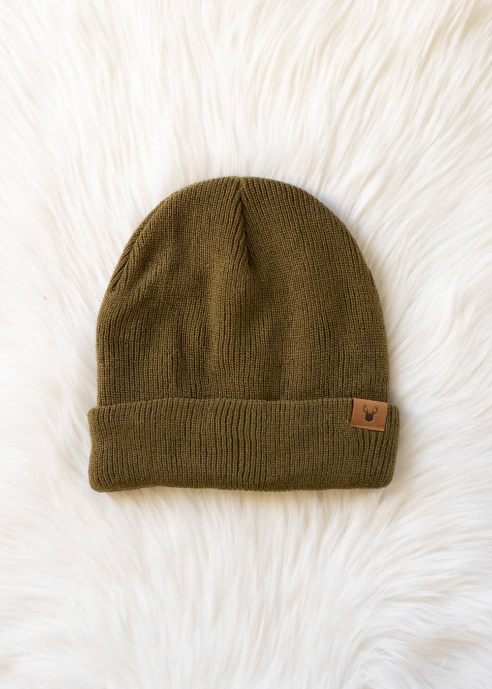 Olive Knit Beanie