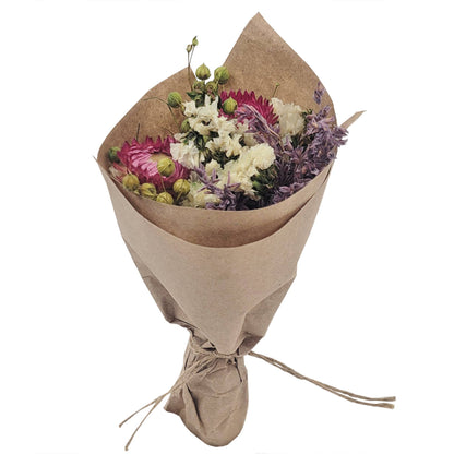 Mini Strawflower & Larkspur Bouquet