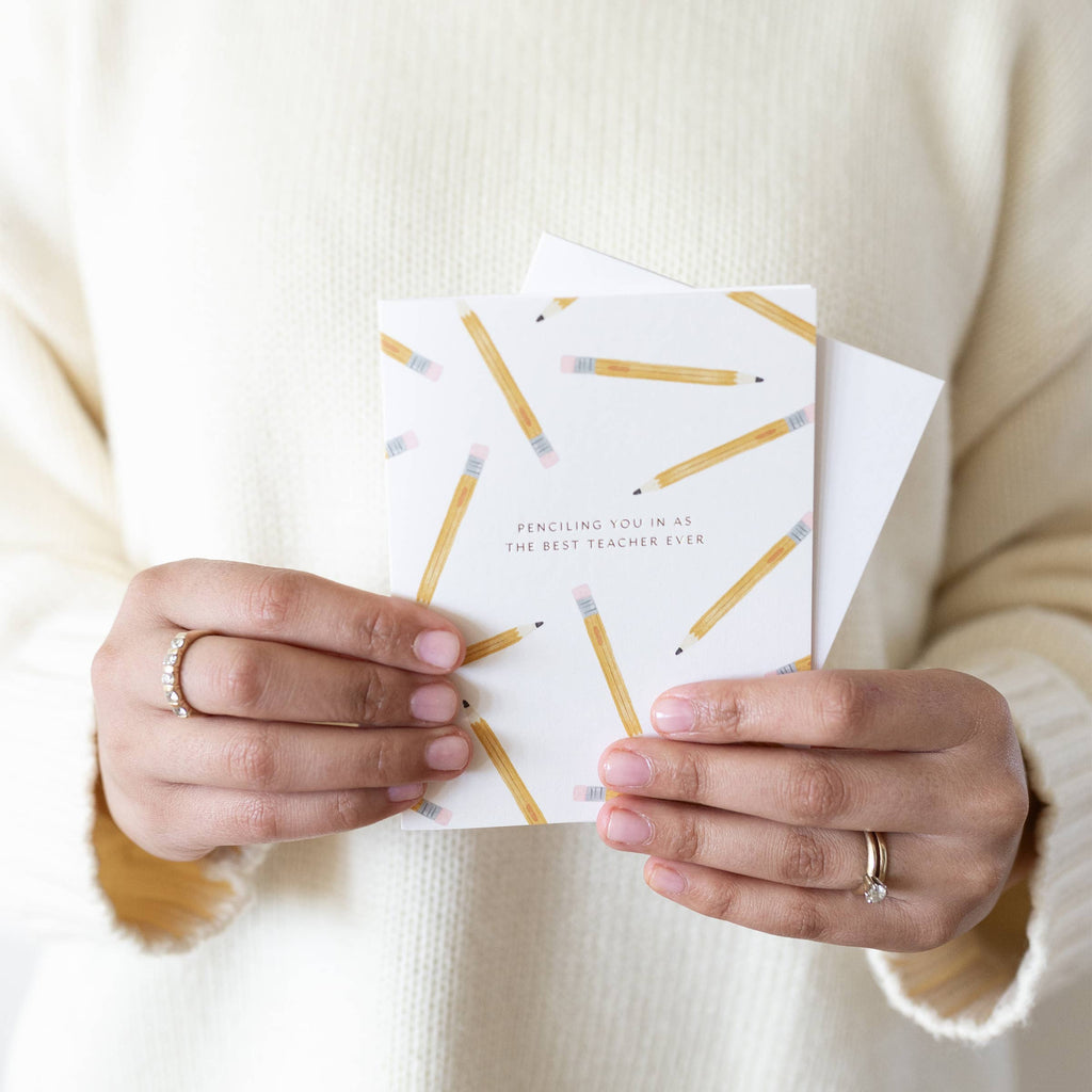 Pencil Teacher Card