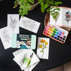 Wildflower Meadow Watercolor Painting Kit
