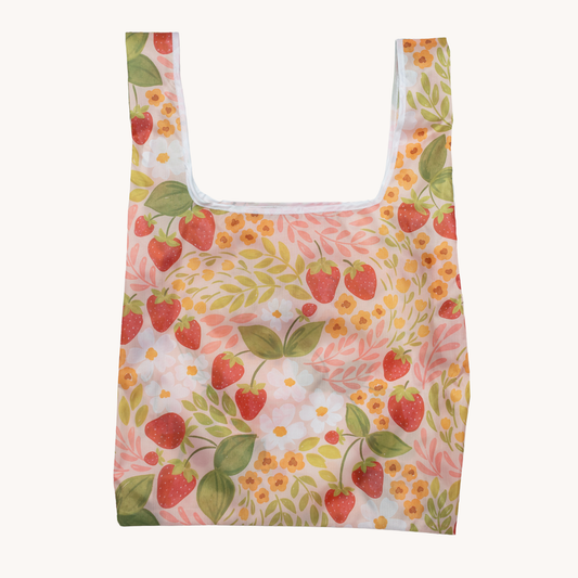 Strawberry Patch Reusable Bag