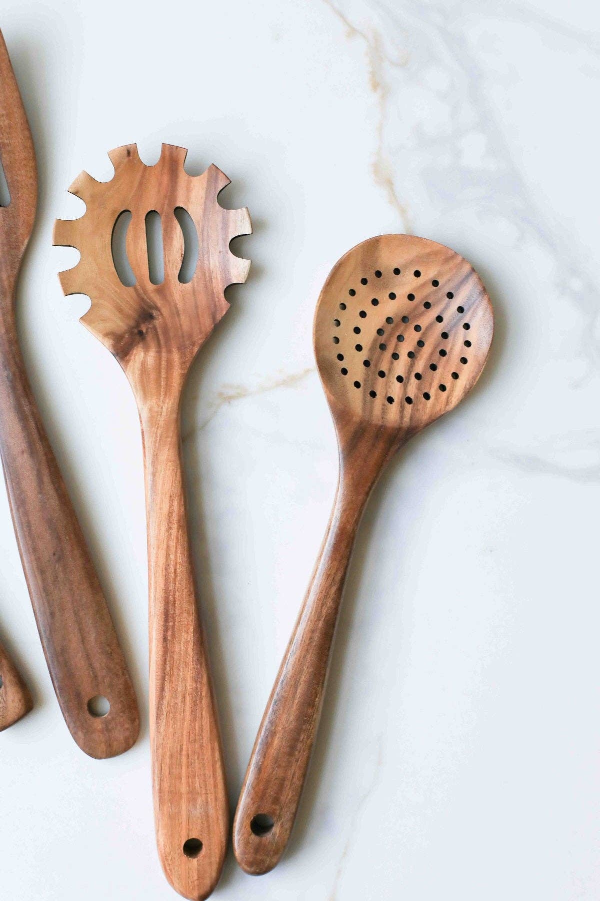 Teak Wood Pasta Spoon