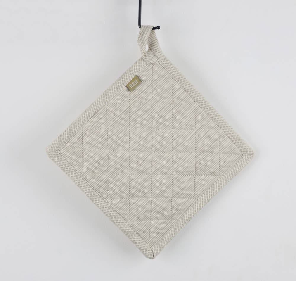 Potholder - Trivet - Slub Chambray Taupe