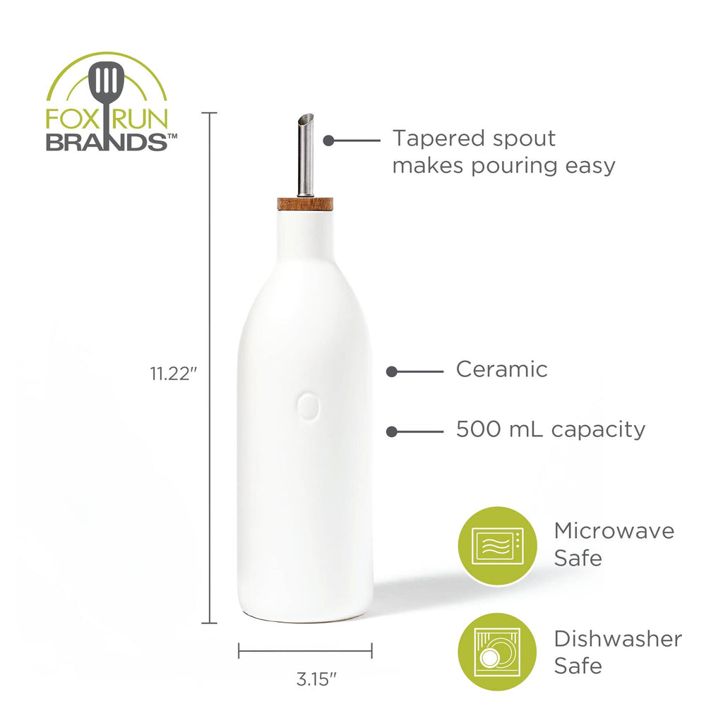 White Ceramic Oil Bottle