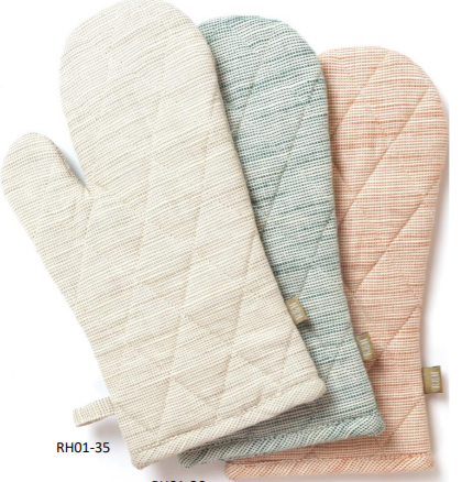 Oven Glove - Slub Chambray- Taupe