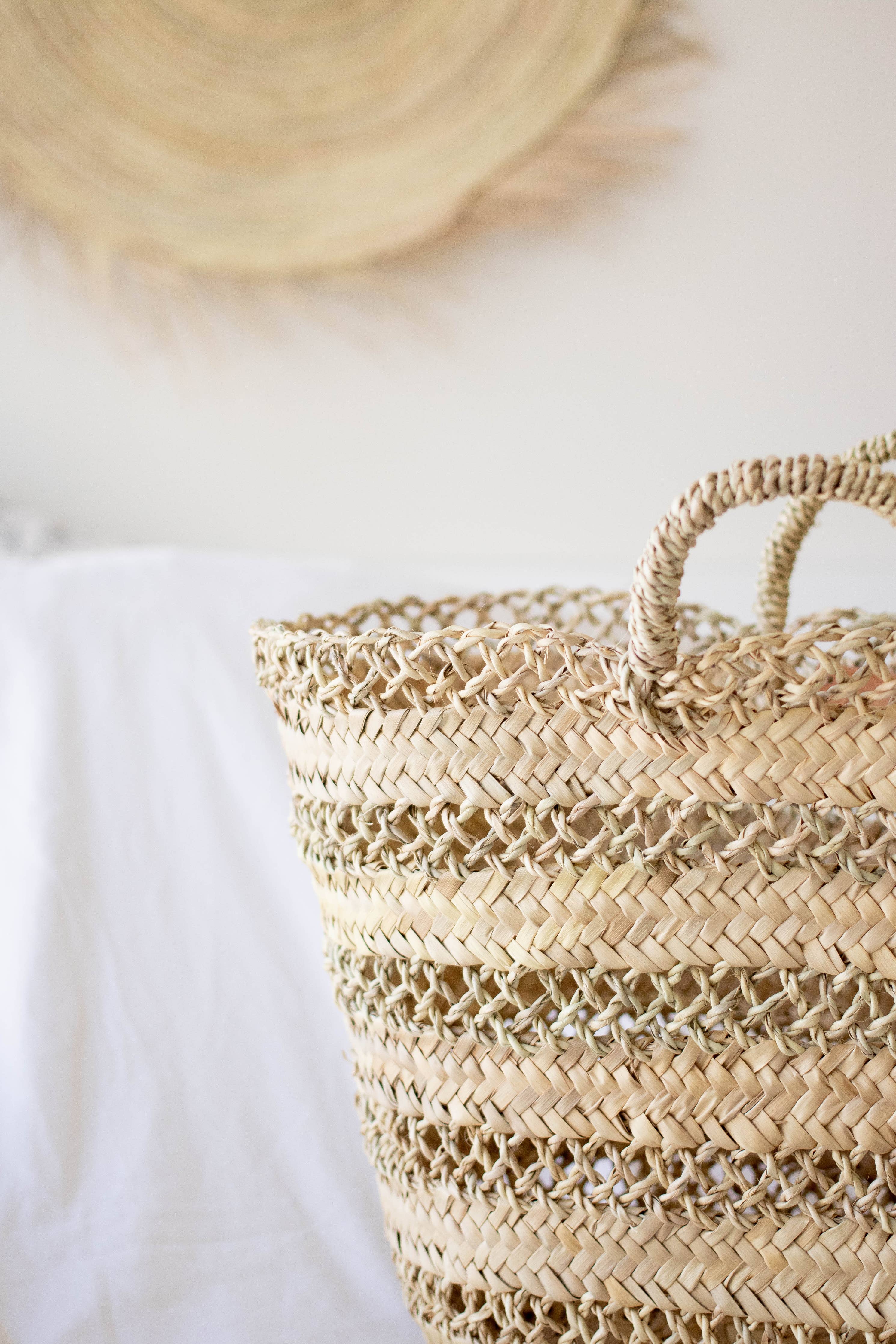 Cannes Straw Market Basket