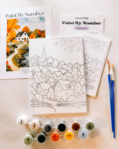Autumn Cottage Mini Paint By Number