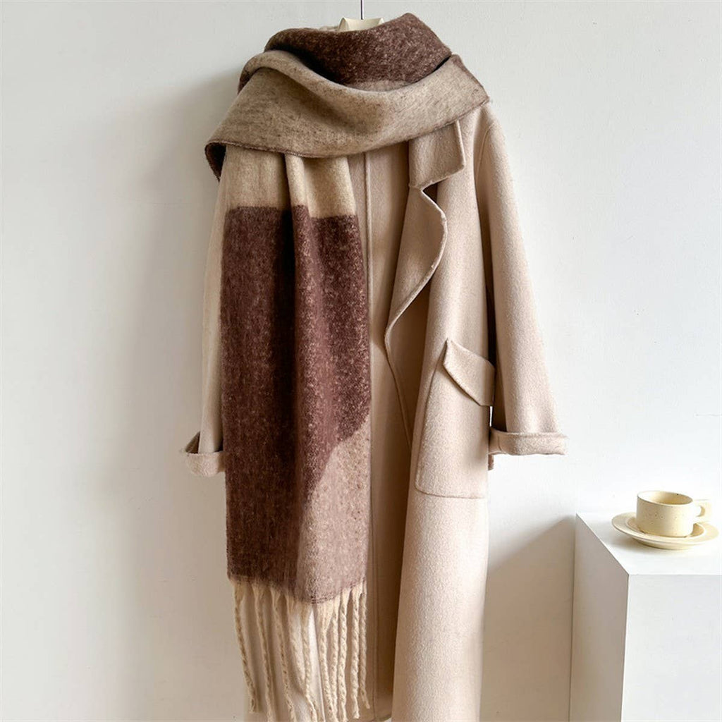 Geometric Fringe Scarf
