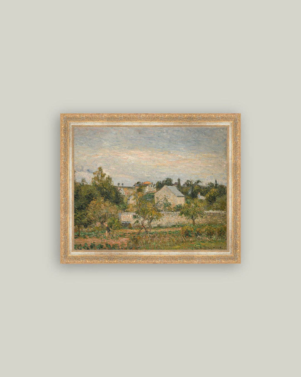 Hermitage Pontoise Framed Antique Art