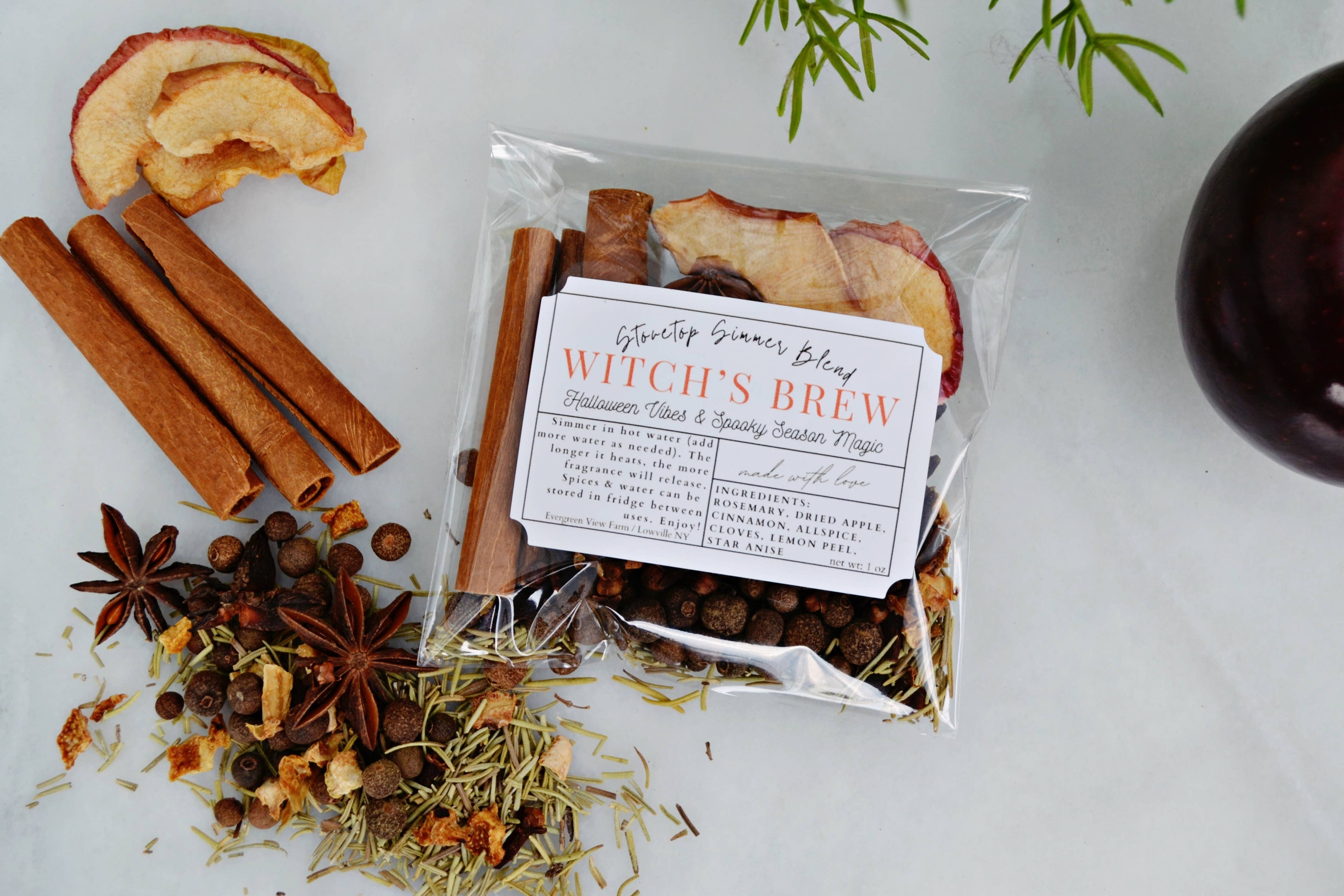 Witch's Brew Autumn Fall Halloween Simmer Stovetop Spices