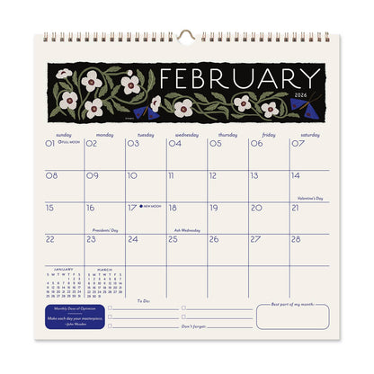 2026 Seedlings Garden Party 12 Month Classic Grid Calendar
