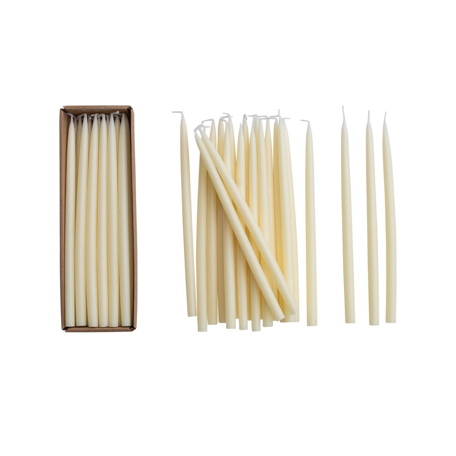 Thin Taper Candles - Set of 6