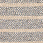 Woven Recycled Cotton Blend Throw with Stripes & Fringe
