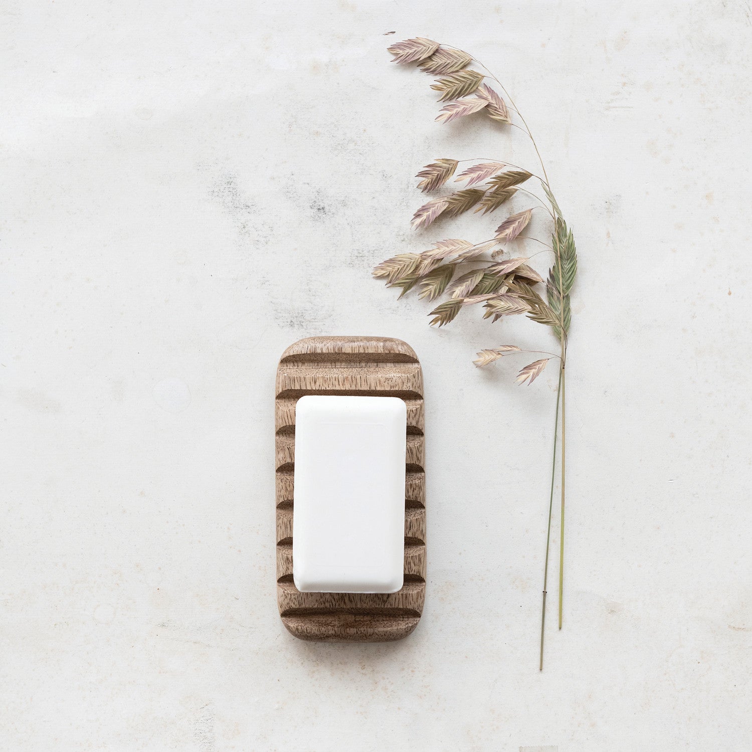 Carved Mango Wood Soap Dish