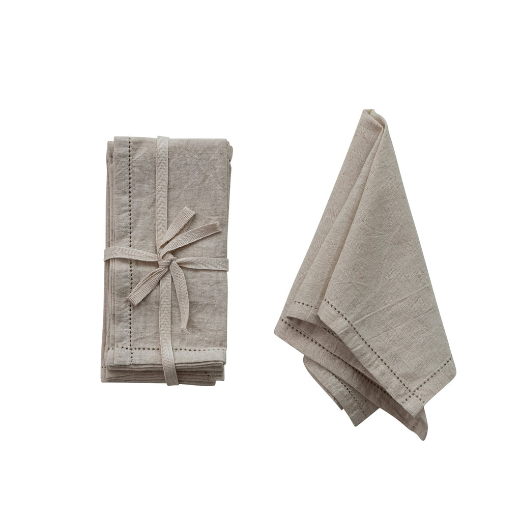 Cotton & Linen Blend Napkins - Set of 4