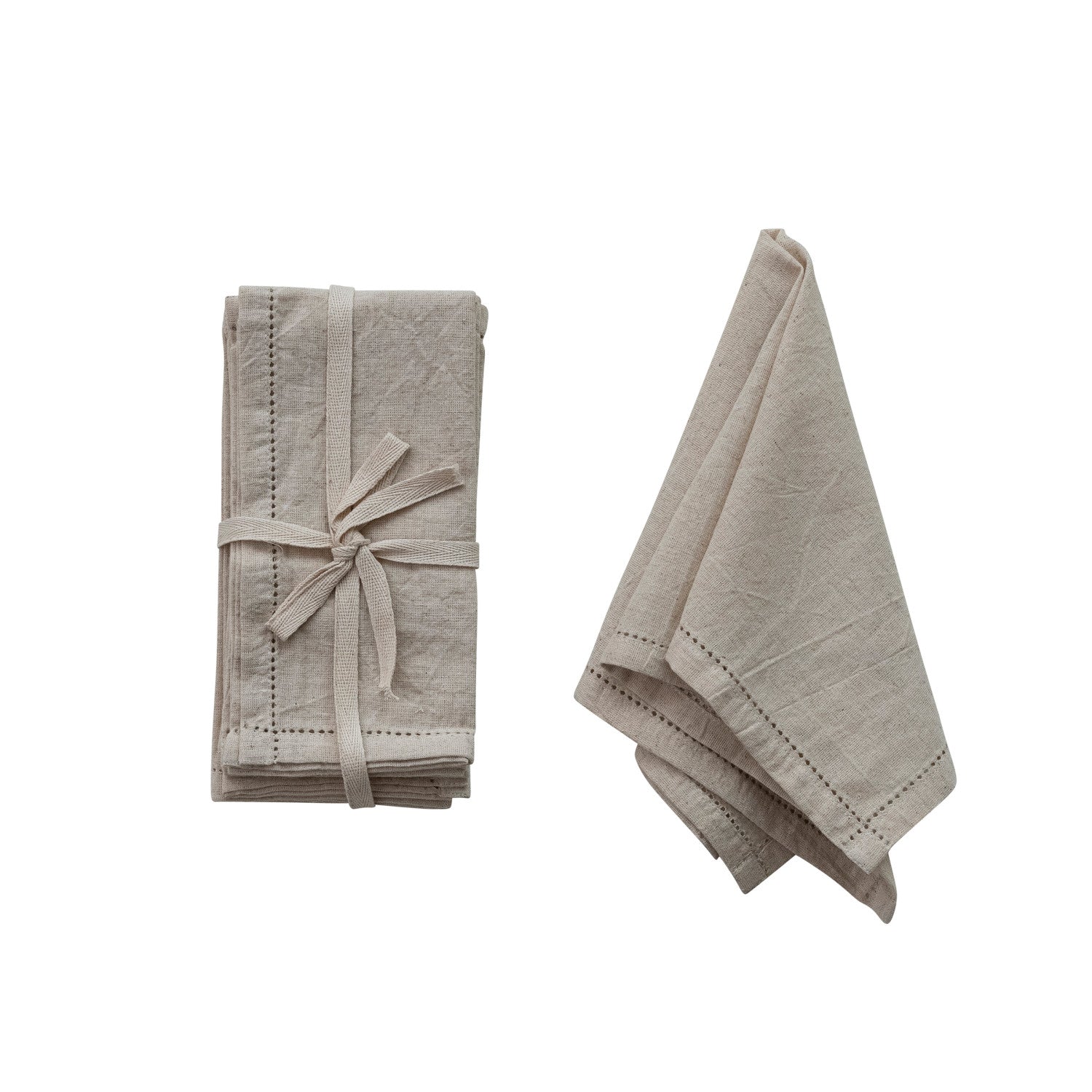Cotton & Linen Blend Napkins - Set of 4