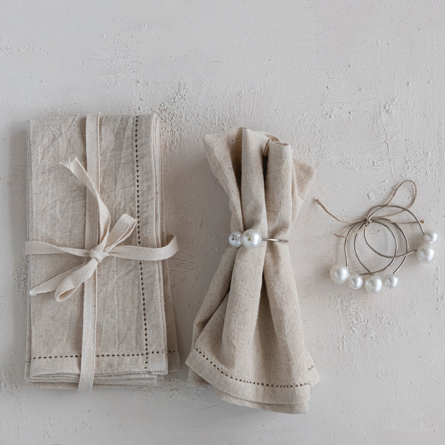 Cotton & Linen Blend Napkins - Set of 4