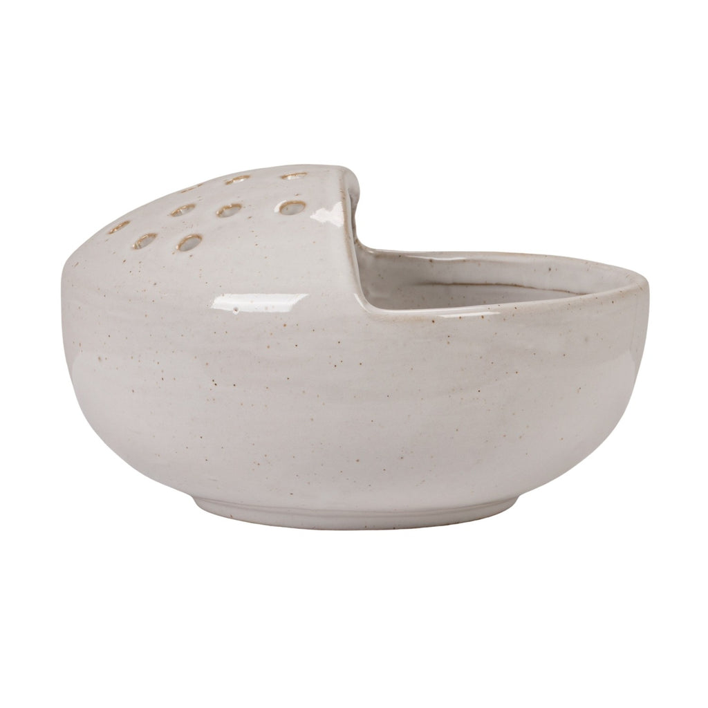 Stoneware Berry Bowl with Strainer