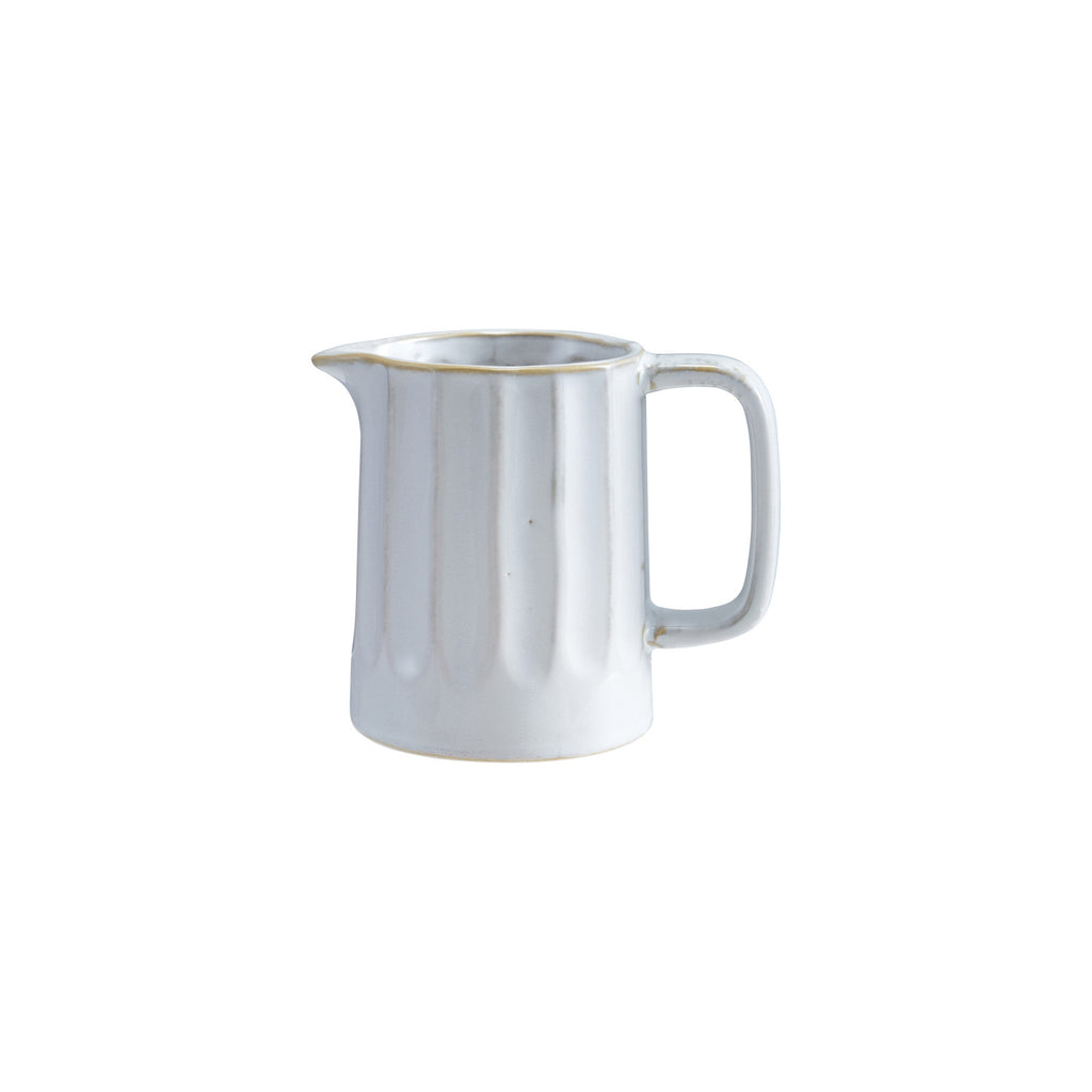 Stoneware Ribbed Creamer