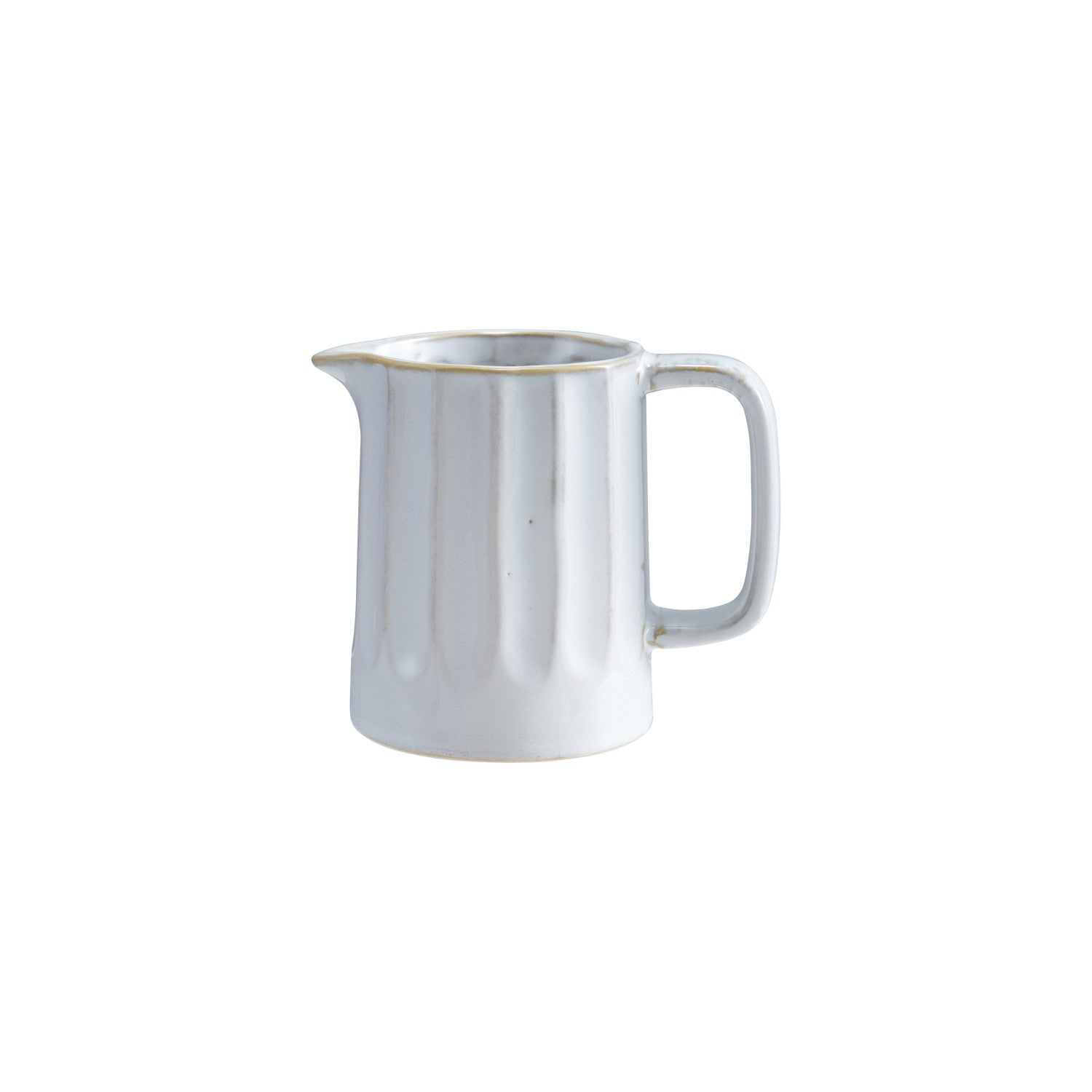 Stoneware Ribbed Creamer