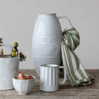 Stoneware Ribbed Creamer