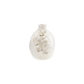 Stoneware Vase with 3D Flowers