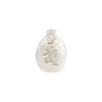 Stoneware Vase with 3D Flowers