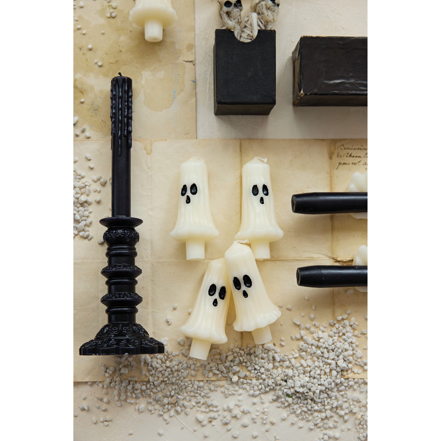 Ghost Shaped Taper Candles - Set of 4