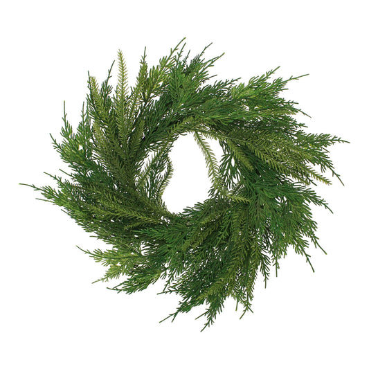 15" Mixed Pine Wreath