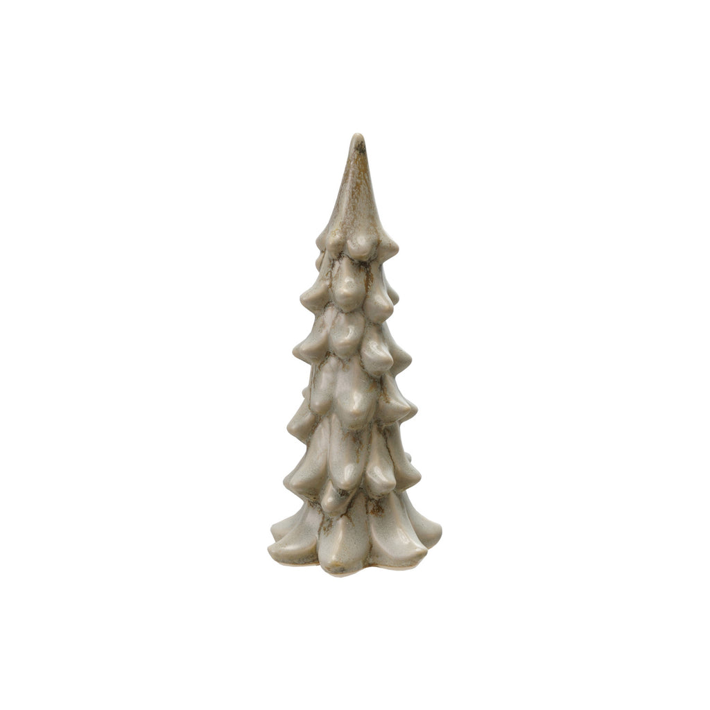 Stoneware Tree - Light Green