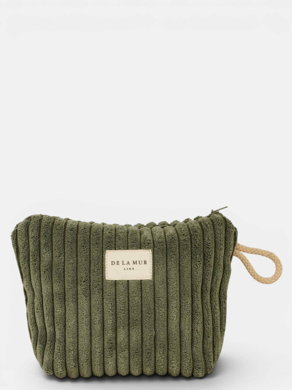 Corduroy Small Makeup Bag – Olive Green (Musgo)