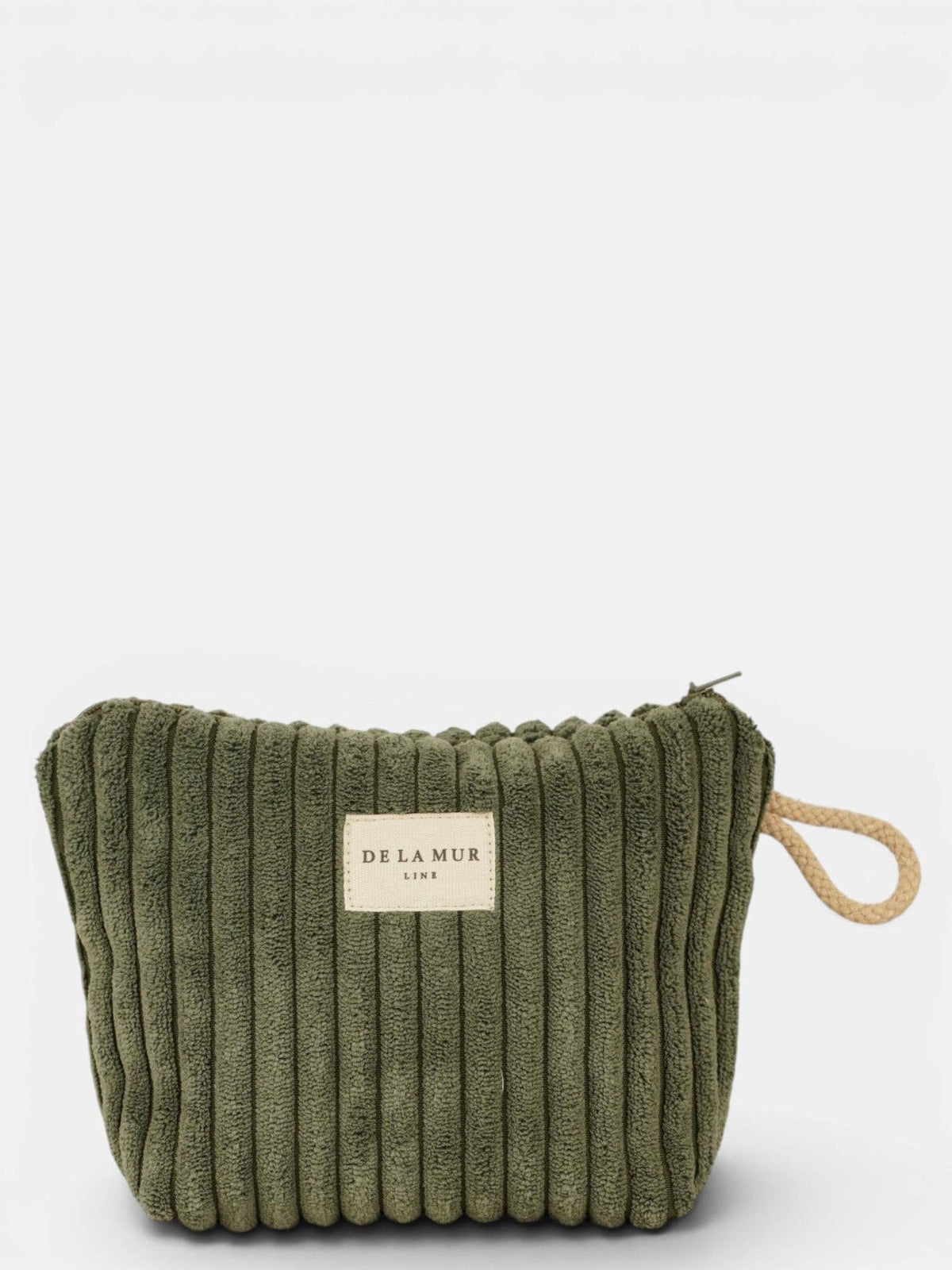 Corduroy Small Makeup Bag – Olive Green (Musgo)