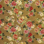 Floral Jacquard Glasses Case – Mustard & Red (Esme)