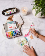 Watercolor Painting Kit - Zinnia Garden