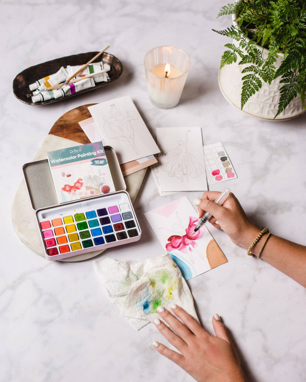 Watercolor Painting Kit - English Countryside