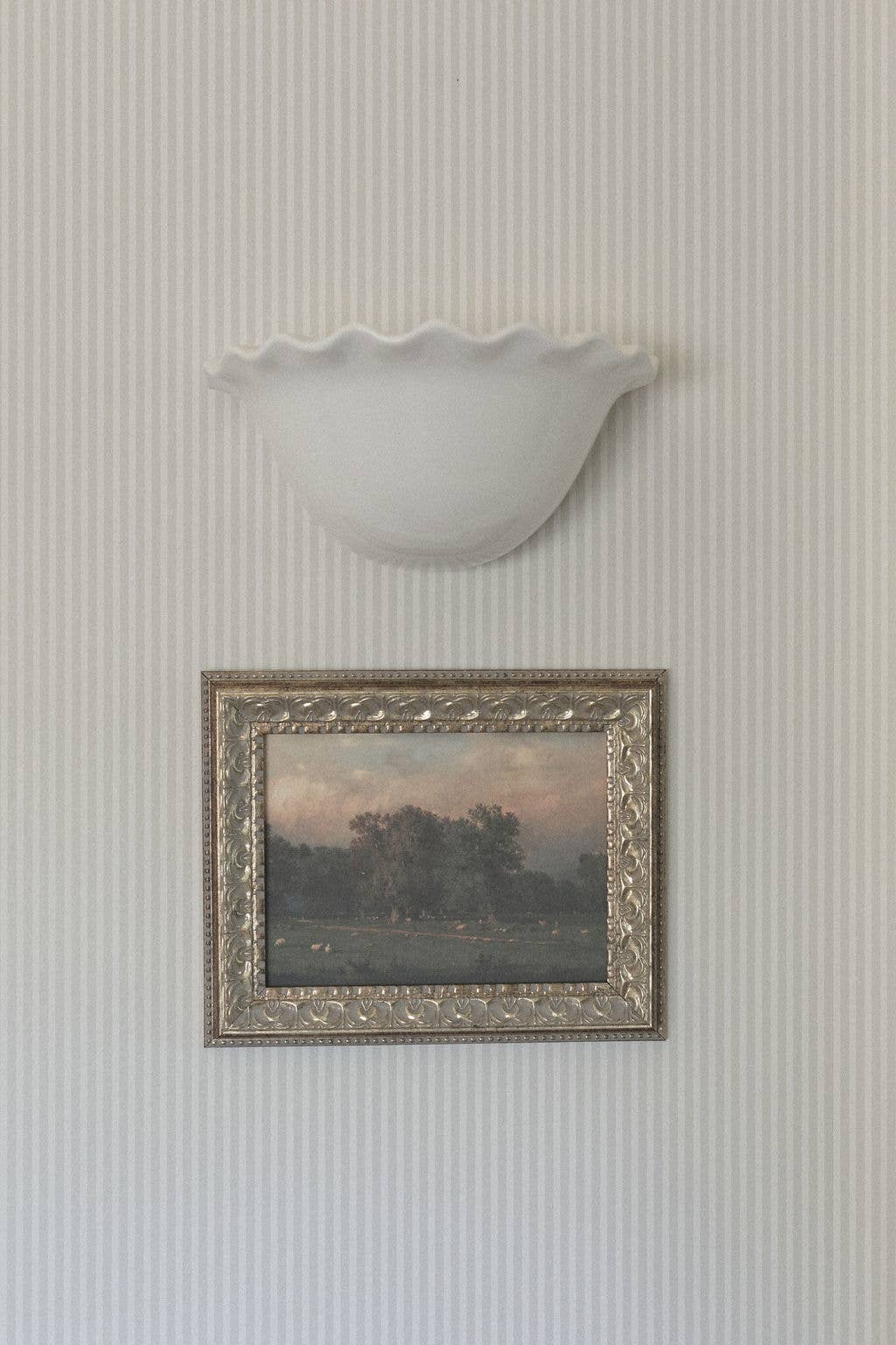 Sheep Farm Framed Antique Art Print