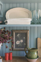 Moody Still Life Rose Framed Antique Art