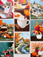 Autumn Cottage Mini Paint By Number