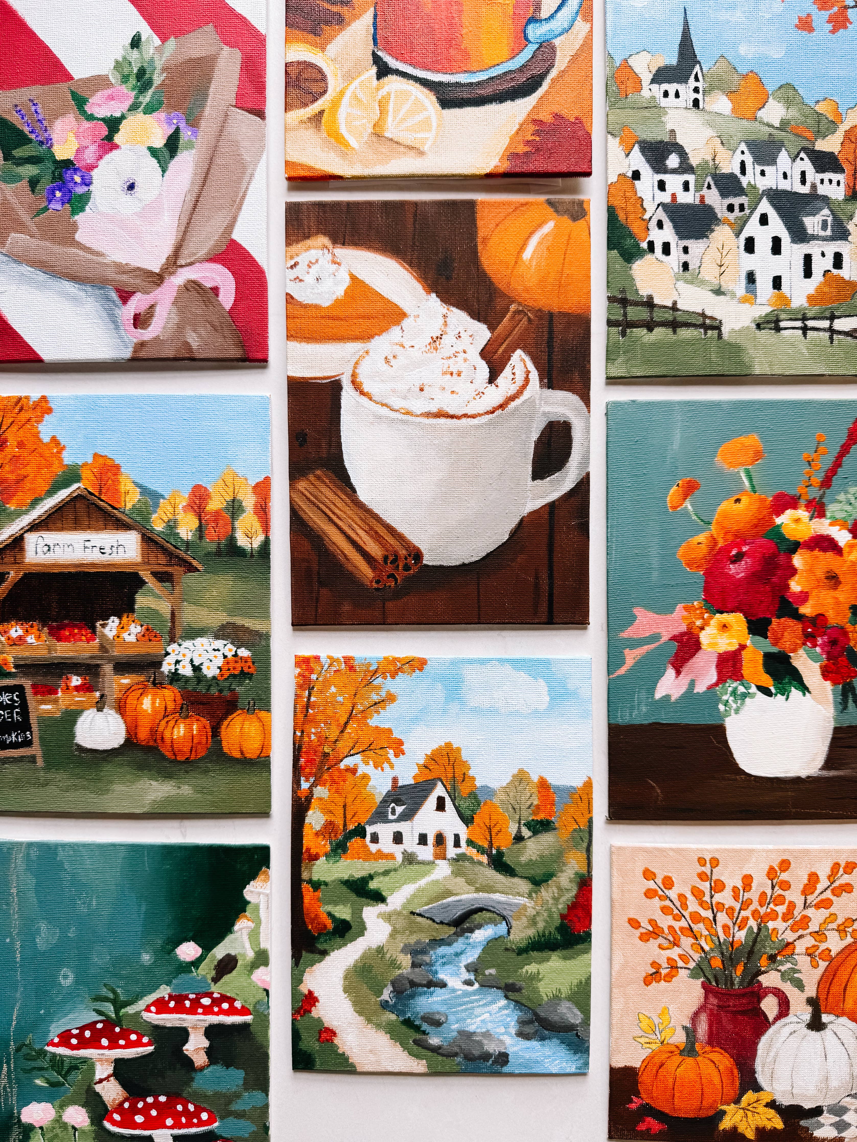 Autumn Cottage Mini Paint By Number