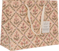 Medium Block Print Gift Bag - Lattice Terracotta
