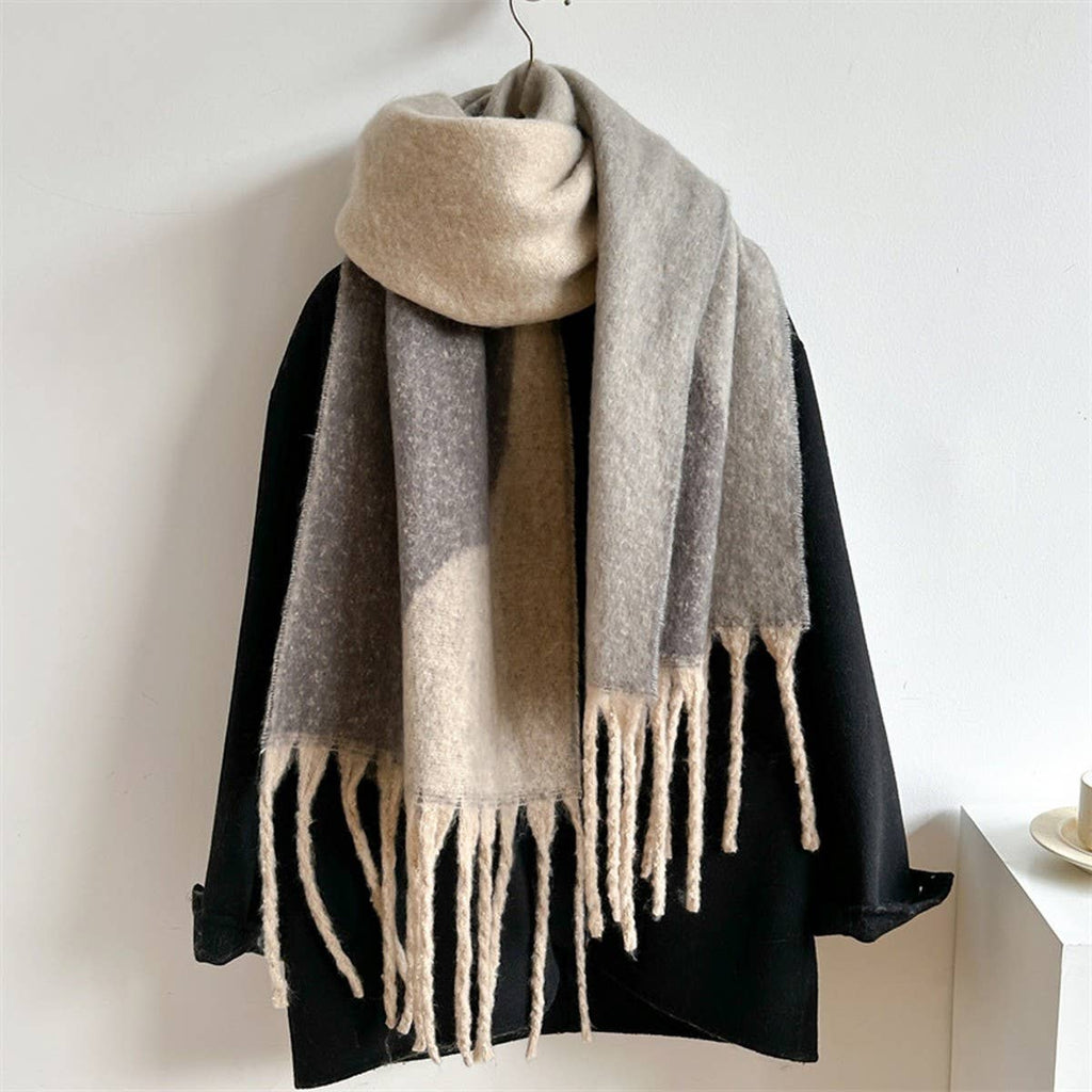 Geometric Fringe Scarf