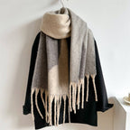Geometric Fringe Scarf