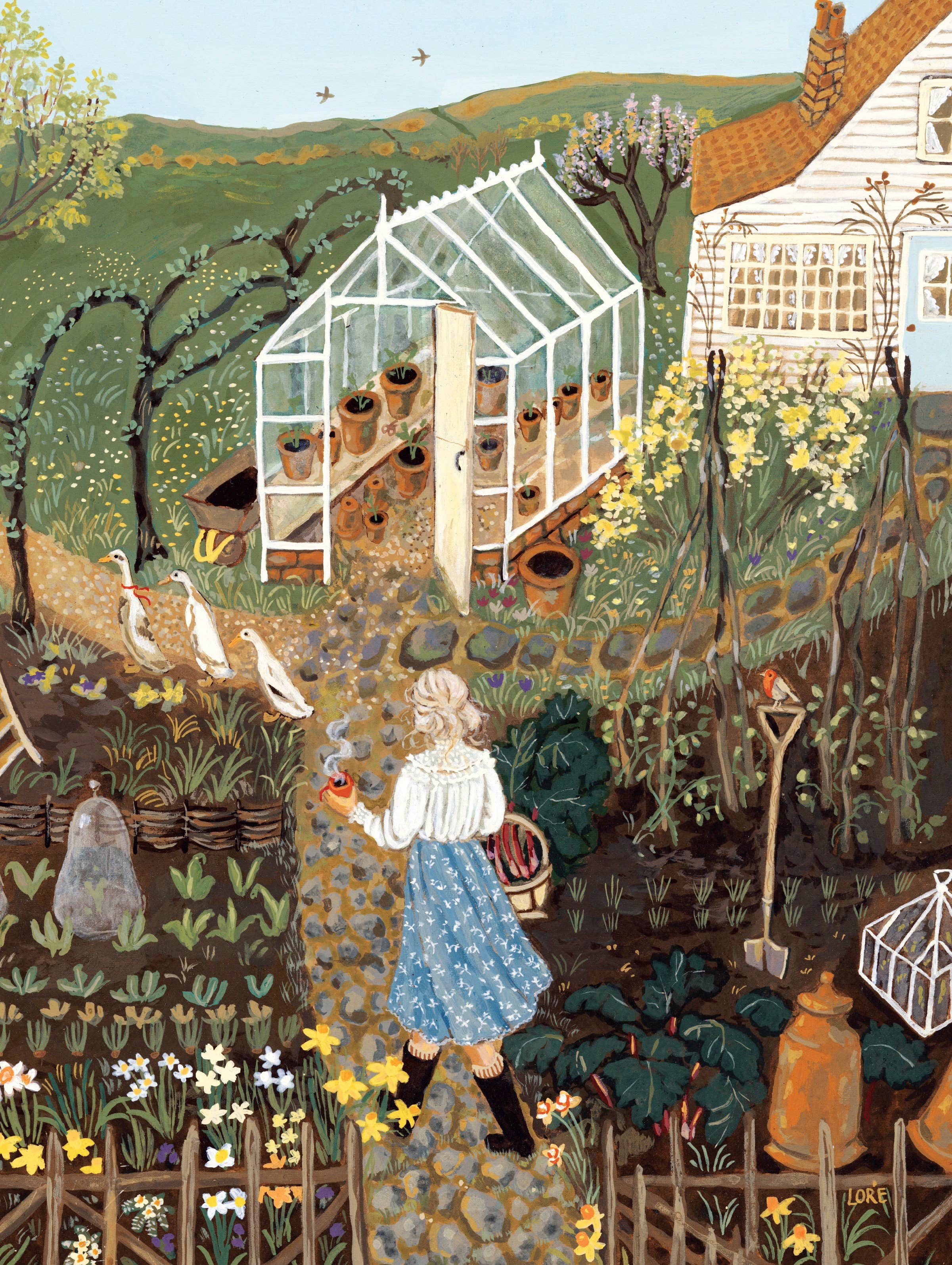 Lady of the Garden - 750 Piece Jigsaw Puzzle