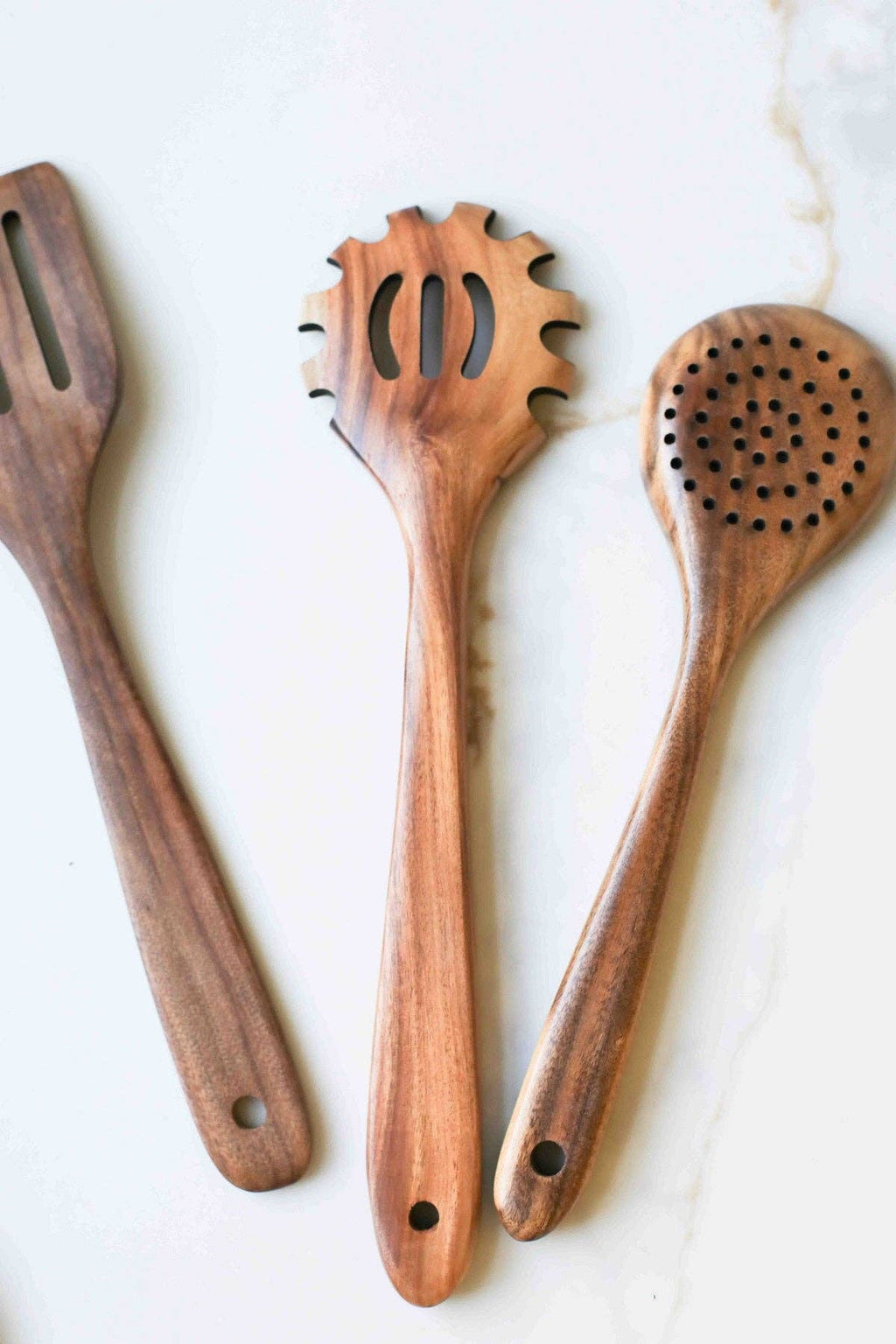 Teak Wood Pasta Spoon