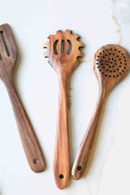 Teak Wood Pasta Spoon